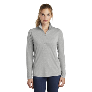 Sport-Tek® Ladies PosiCharge® Tri-Blend Wicking 1/4-Zip Pullover