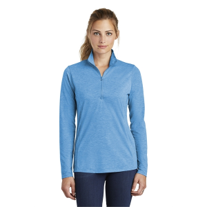 Sport-Tek® Ladies PosiCharge® Tri-Blend Wicking 1/4-Zip Pullover